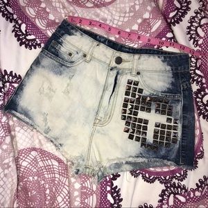 BDG HighRise Cheeky Distressed Jean Shorts